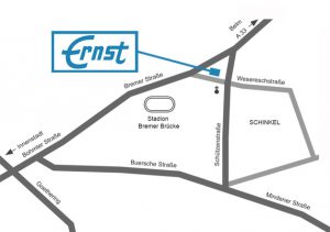 Anfahrtsskizze Brillen Ernst Osnabrück Schinkel